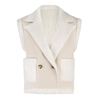 Nikita teddy 2way gilet Off White