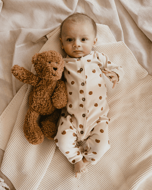 baby suit long sleeve cookie Off White