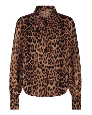 Leopard Blouse Bruin 1