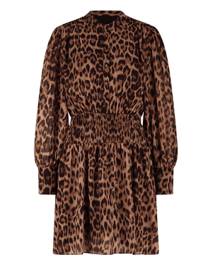 Leopard Dress Bruin 1