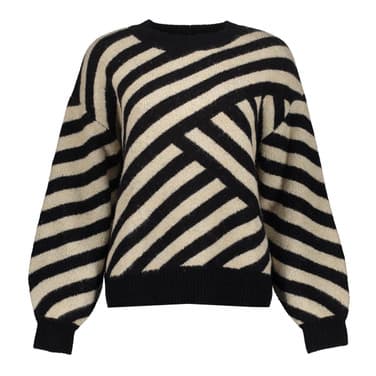 Pullover stripes Zand