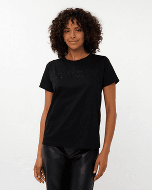 T-shirt ''Iconic Weekend'' Zwart 1