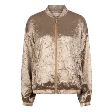 Bomber satin crinkle Goud