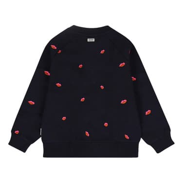 Bisous Sweater Allover Donker Blauw