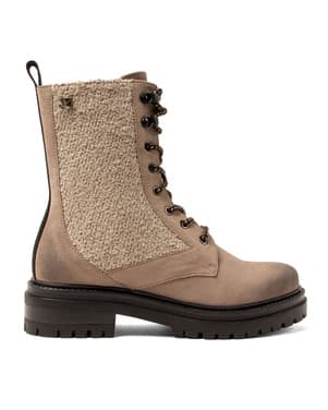 LA85748fango / Nadi laced boots boucle Grijs