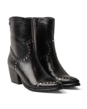 LA85722black / Kylie ankle boots studs Zwart 1