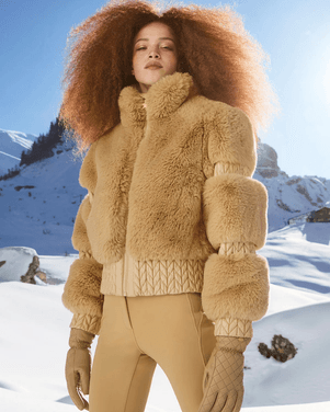 FURRY ski jacket Beige
