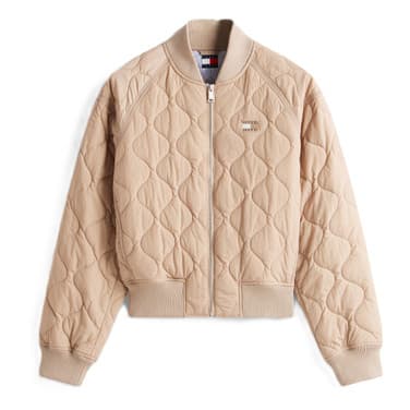 TJW QUILTED BOMBER Off White