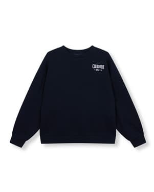 ladies knitted oversized sweater FEMME Zwart 1