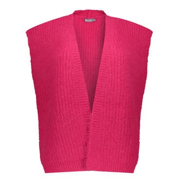 Gilet hairy Roze