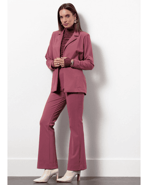 Flair bonded trousers Roze