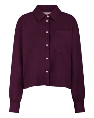 Melani waffle blouse Bordeaux