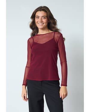 NEW GANI-22 Blouse Bordeaux