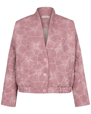 Estella jacquard jacket Roze