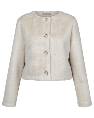 Blaze furry jacket Ecru