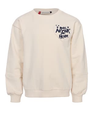 Little printed sweater backprint heart Off White