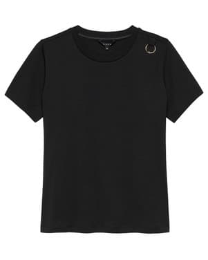 Logo Ring T-Shirt Zwart 1