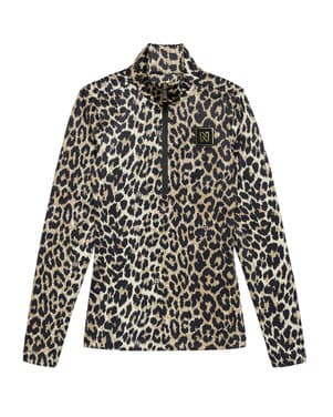 Nantes Leopard Ski Pully Beige