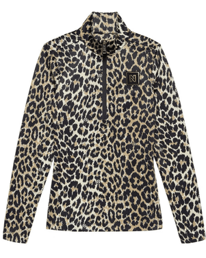 Nantes Leopard Ski Pully Beige
