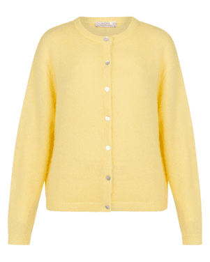 Bibi mohair cardigan Geel
