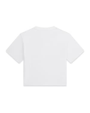 Midi SS T-Shirt Strass Heart Wit 1