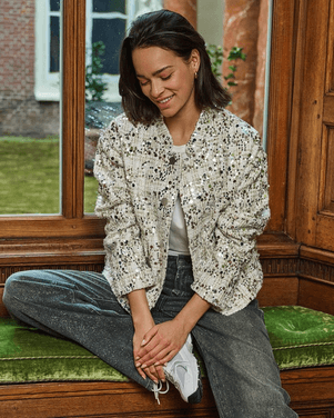 Jacket bomber sequins Off White