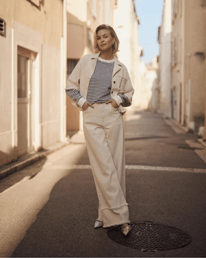 Shay Pants Ruffle Off White