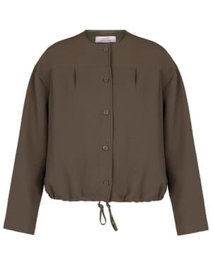 Selma waffle jacket Groen
