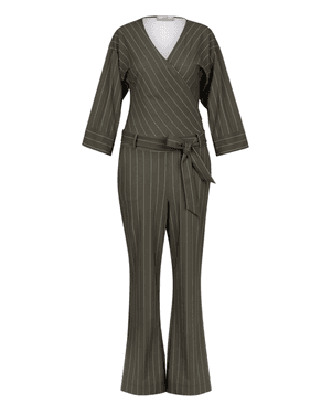 Primrose stripe jumpsuit Groen