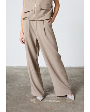 GREAT-PA3 Wide Pants Zand