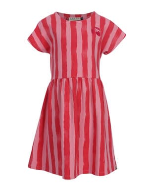 Little Striped Sweat Dress SS Painted Roze