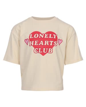Little T-shirt SS Lonely Heart Off White