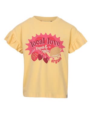 Little T-shirt SS Rufflesleeve Geel