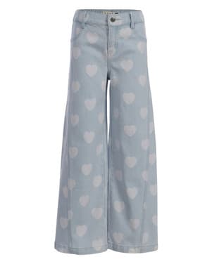 Little Heart wideleg Denim Blauw