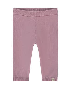 baby pants knit spring roses Roze
