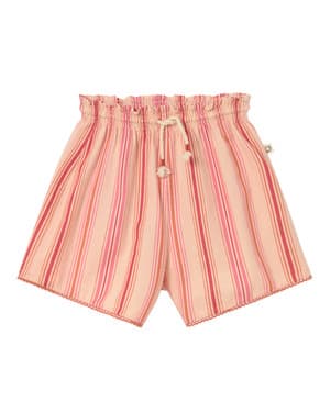 Nia striped cotton shorts Roze