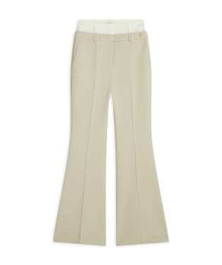 LIORA high rise flared pantalon Ecru