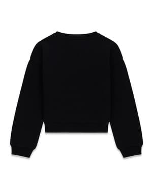 LS Active Sweater Logo Sleeves Zwart 1