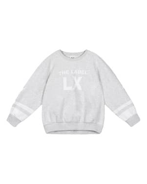kids knitted sporty sweater Grijs