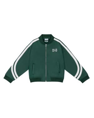 kids knitted training cardigan Groen