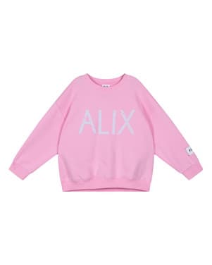 kids knitted on tour print sweater Roze