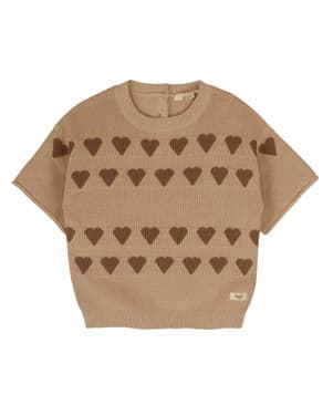 Paraiso Knit Hearts Bruin 1