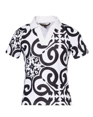 AZORE polo top Zwart 1