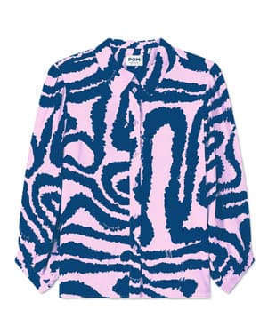 BLOUSE - Waves Pink Multi