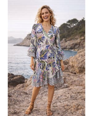 Indy Blue Lotus Dress Roze