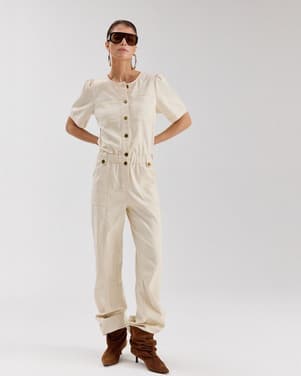 YAEL-JUMPSUIT LONG Ecru