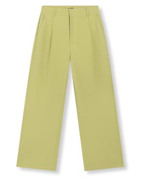 ladies woven relaxed classic pants PUCK Groen