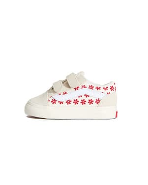 Old Skool V Chantilly Floral RACING RED Rood