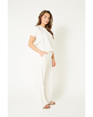 AZARI TROUSER / LACE Ecru