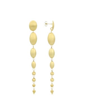Earring Waterfall Of Stones Goud